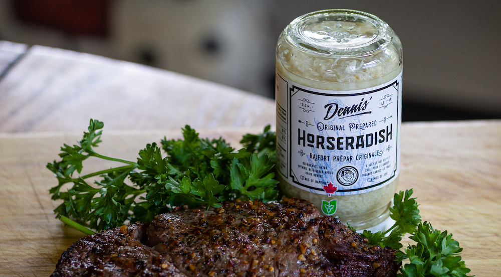 original dennis horseradish with steak